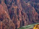 Photo of a steep walled canyon.