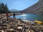 Staff performed bathymetry surveys to make calculations for the rotenone treatment.
