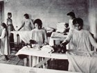 Indigenous girls at Indian boarding schools were taught domestic labor & stripped of their culture.