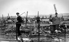 The burned out remains of miner’s tents at the Ludlow Tent Colony