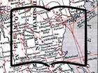 Map of underground routes to Canada and an outline of an open book