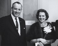 George and Helen Hartzog dressed for an evening out.