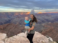 Jen Baker stands at Shoshone Point at Grand Canyon National Park.