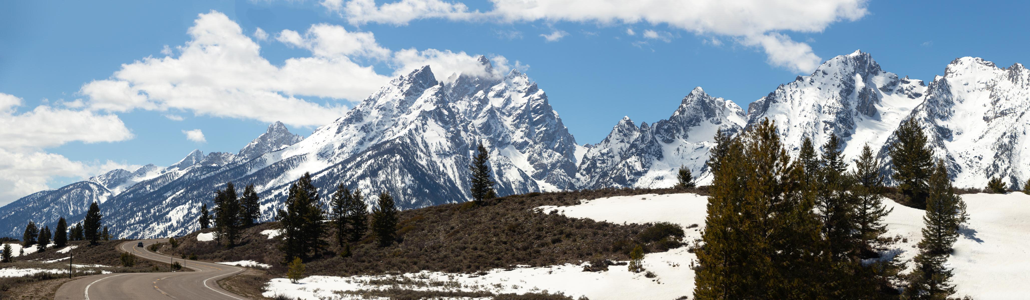 Teton Range from Schwabacher Landing During Sunrise