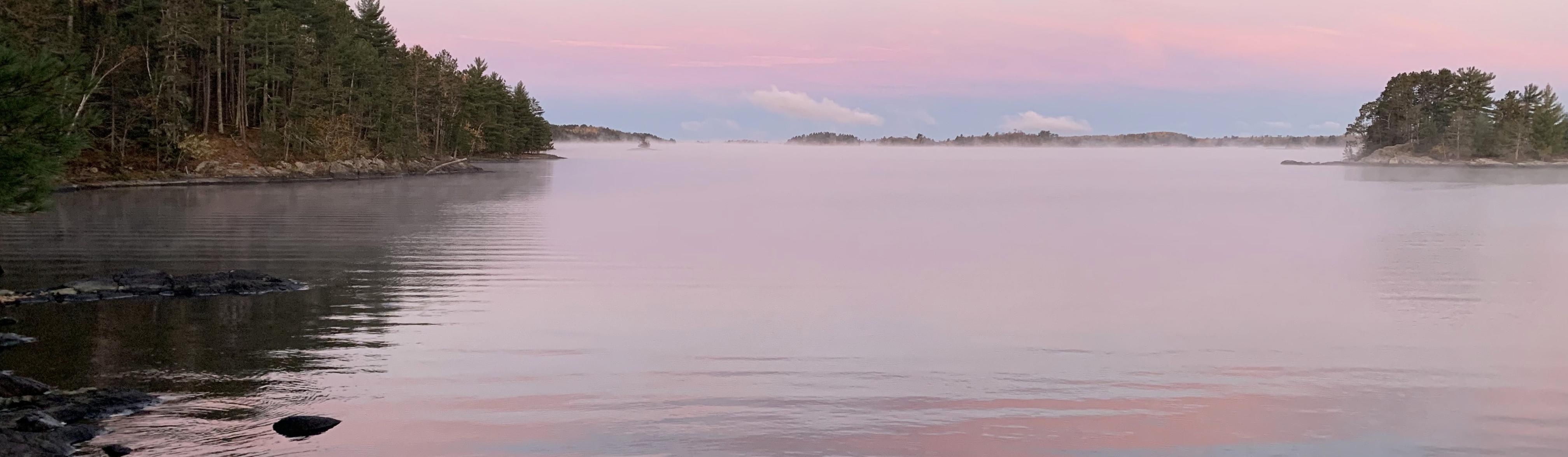 Lake and forest scenery in Voyageurs National Park