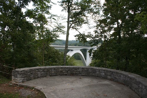 Birdsong Hollow Double Arch Bridge, Milepost 438.0