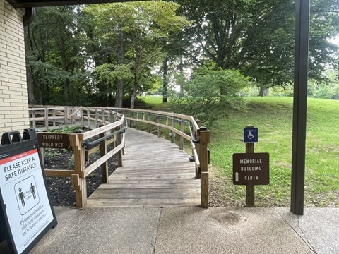 Pathway of a President entrance