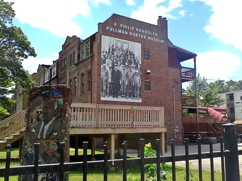 The outside of the National A. Philip Randolph Pullman Porter Museum