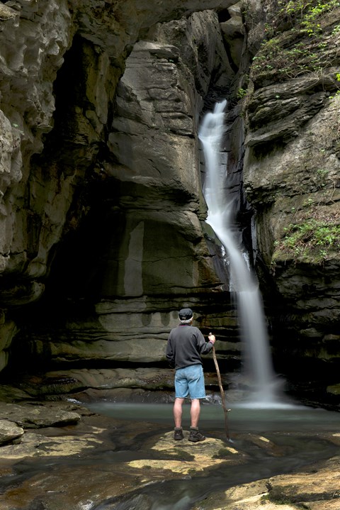 Thunder Canyon Falls, located in a canyon near the Cecil Cove Loop
