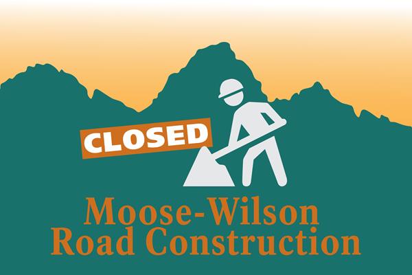 Poster showing a construction working in front of a mountain range.