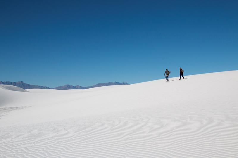 Hiking Alkali Flat Trail