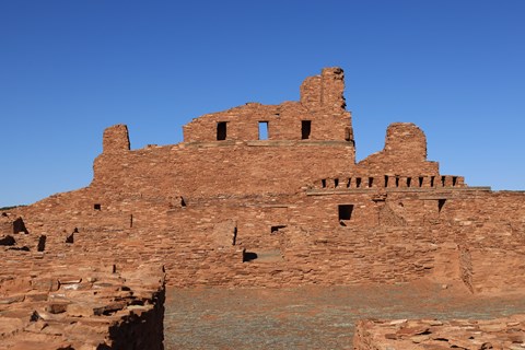 Red Sandstone church remnants