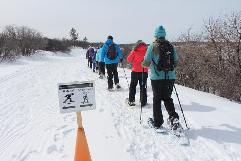 Snowshoeing at Black Canyon