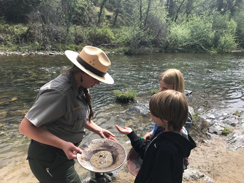 Ranger Lead Gold Panning Program at Whiskeytown NRA