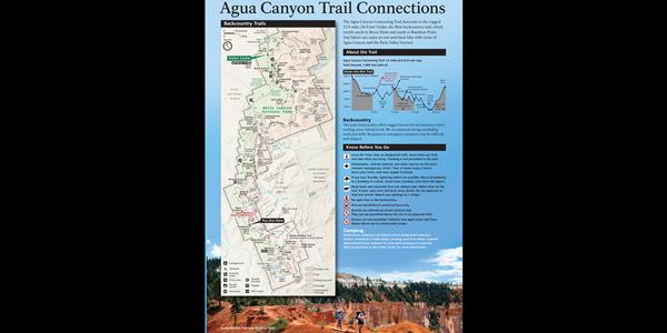 Wayside exhibit to provide orientation and accessibility information about the Agua Canyon trail.