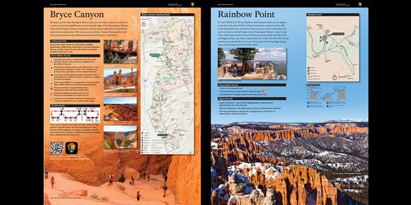 Wayside exhibit providing orientation to the Rainbow Point area.