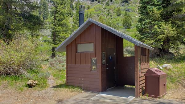 Small bathroom near the Eagle-Mosquito Trailhead