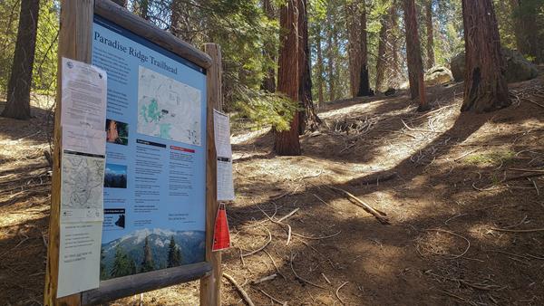 Paradise Ridge Trailhead Sign