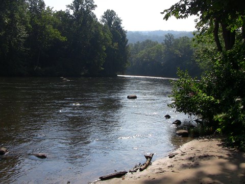river with trees on both sides