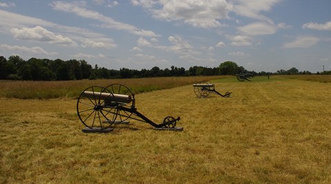 Artillery on Matthews Hill