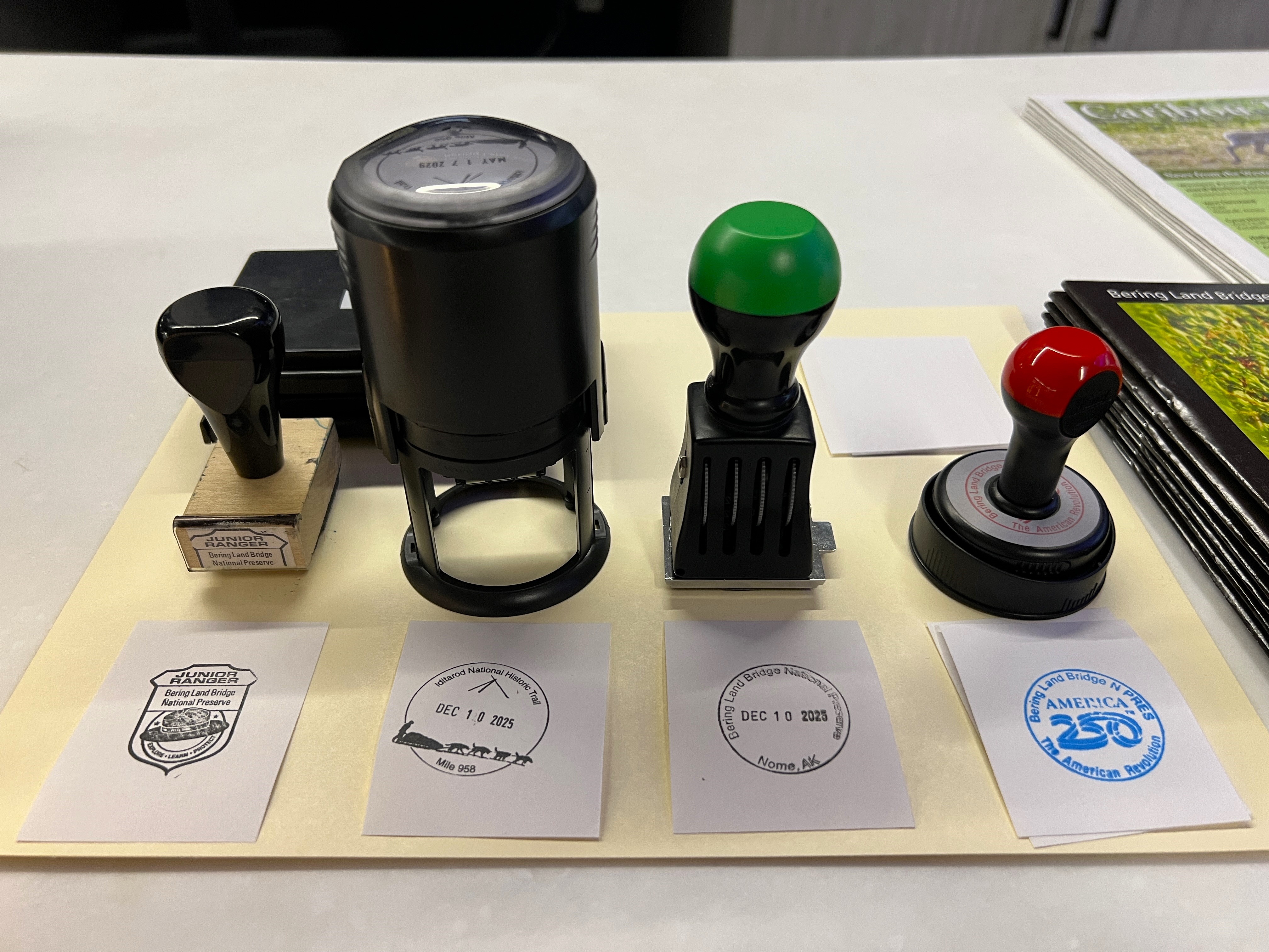 Passport Stamps at Bering Land Bridge