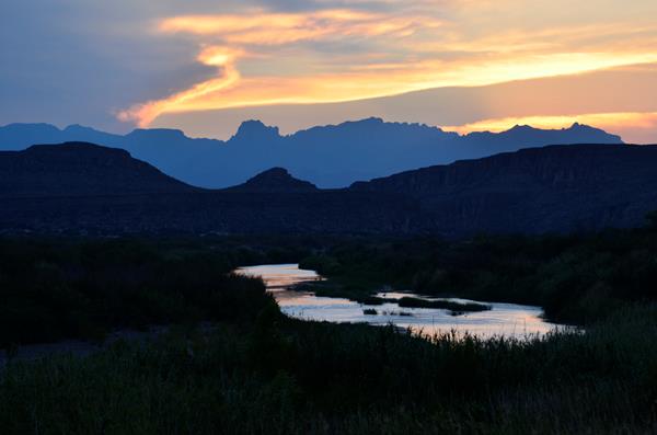 Sunset from Rio Grande Village