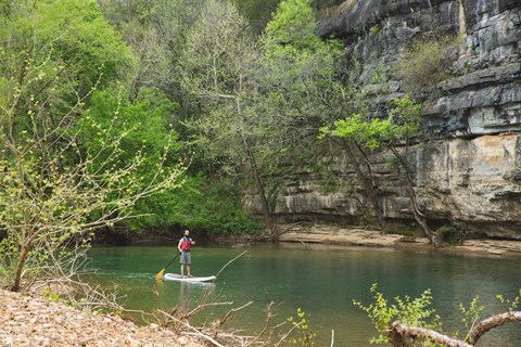 Paddleboarding the Upper District of Buffalo National River