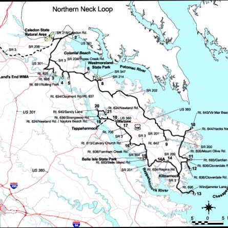 Bicycle the Northern Neck down to the Chesapeake Bay