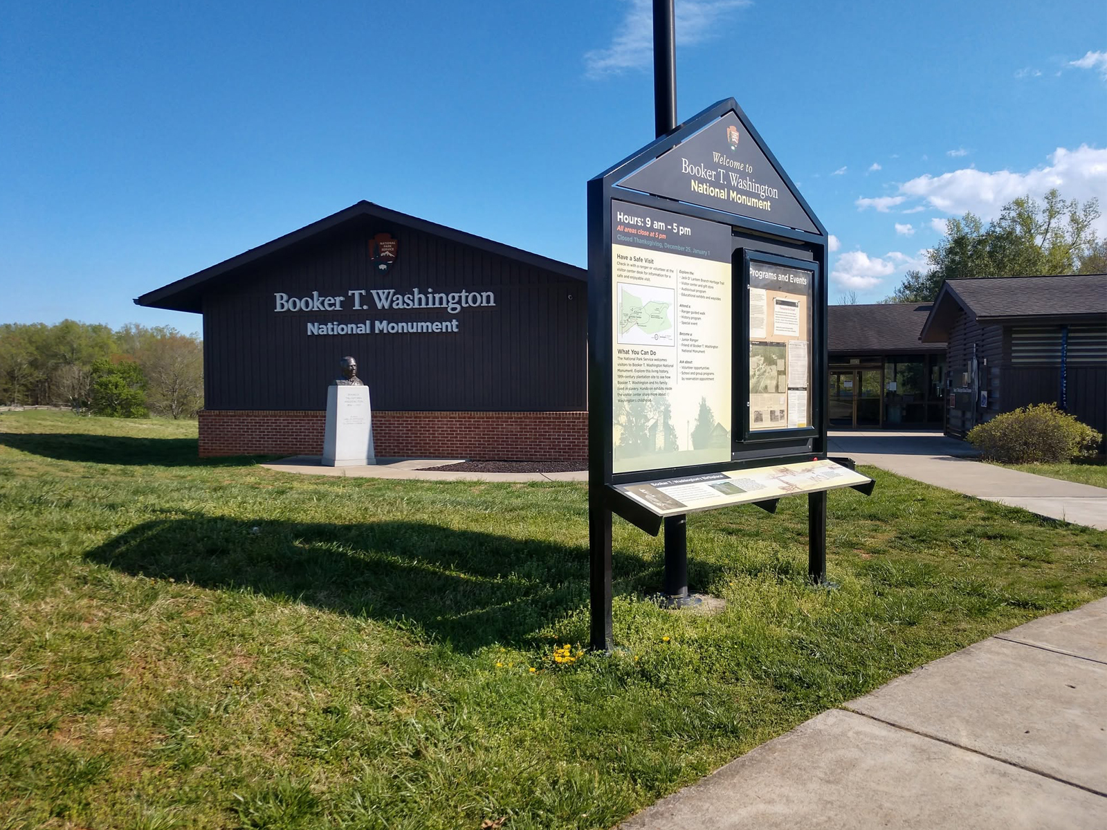 Start at the Booker T. Washington Visitor Center