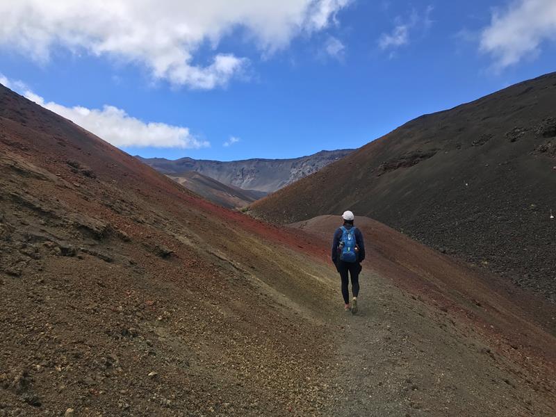 Strenuous Hike Across the Crater Floor