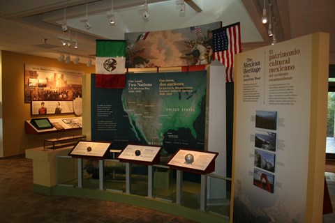 Main exhibit panel at the visitor center.
