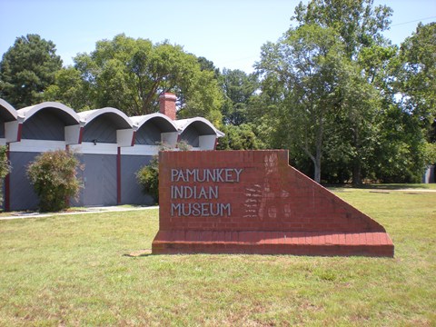 The exterior of the Pamunkey Indian Museum.