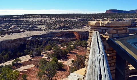 view of Owachomo Bridge from viewpoint