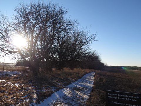 Prairie trail at Homestead National Monument