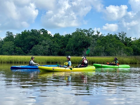 kayak on the bayou