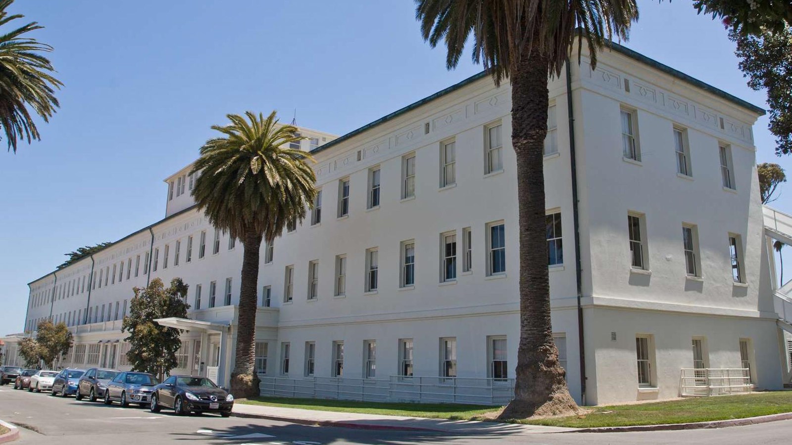 Art Deco Craftsmanship on three story barracks that became Western Defense Command Headquarters