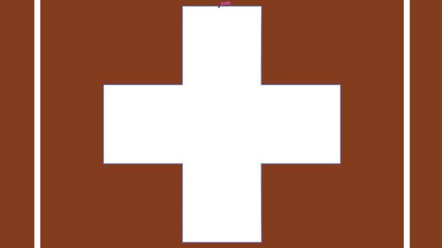 Emergency Contact with icon of white cross in brown box. 