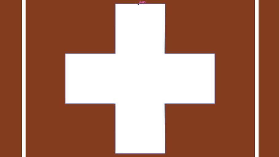Emergency Contact with icon of white cross in brown box.