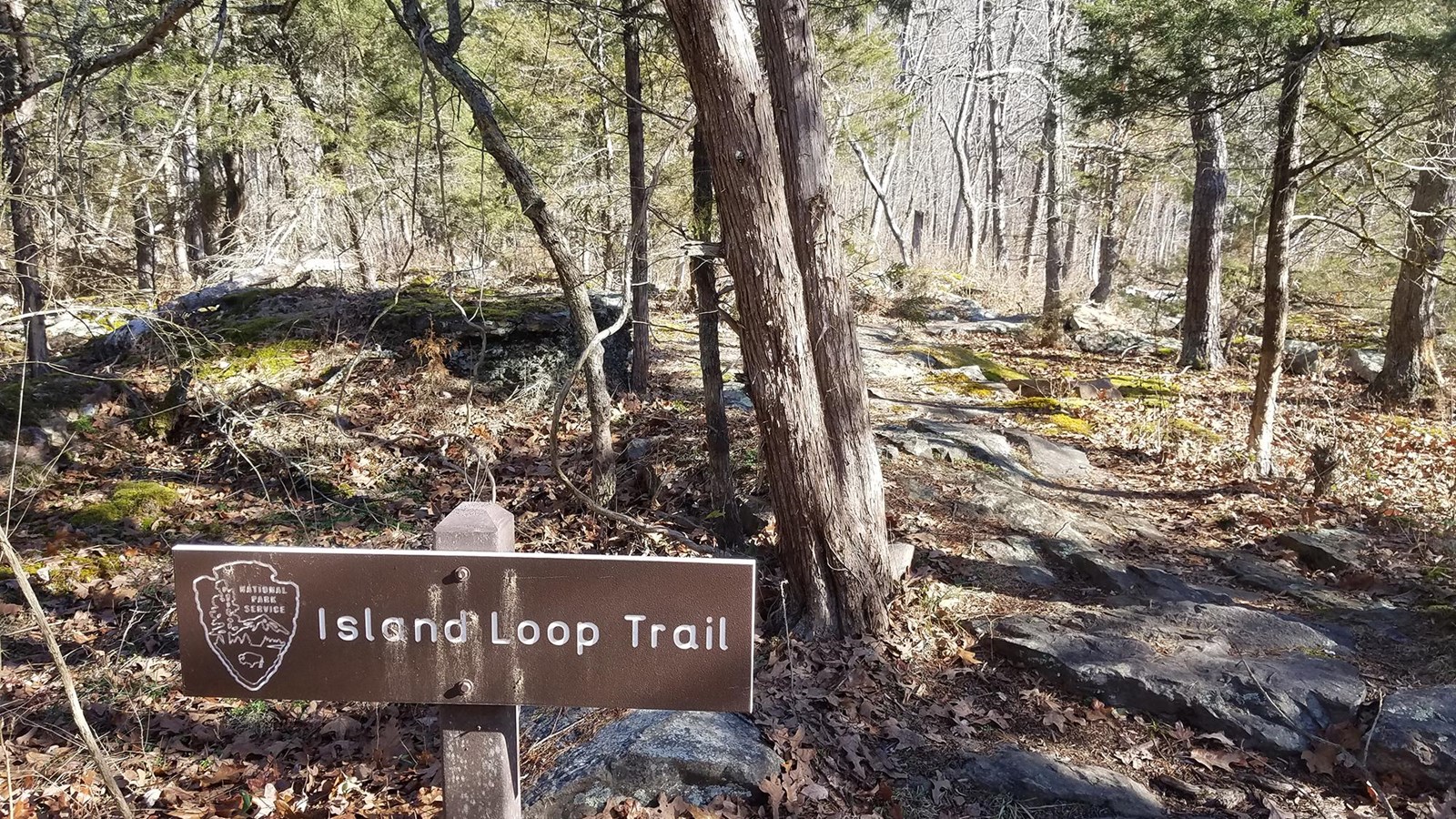 Trailhead sign that reads, 