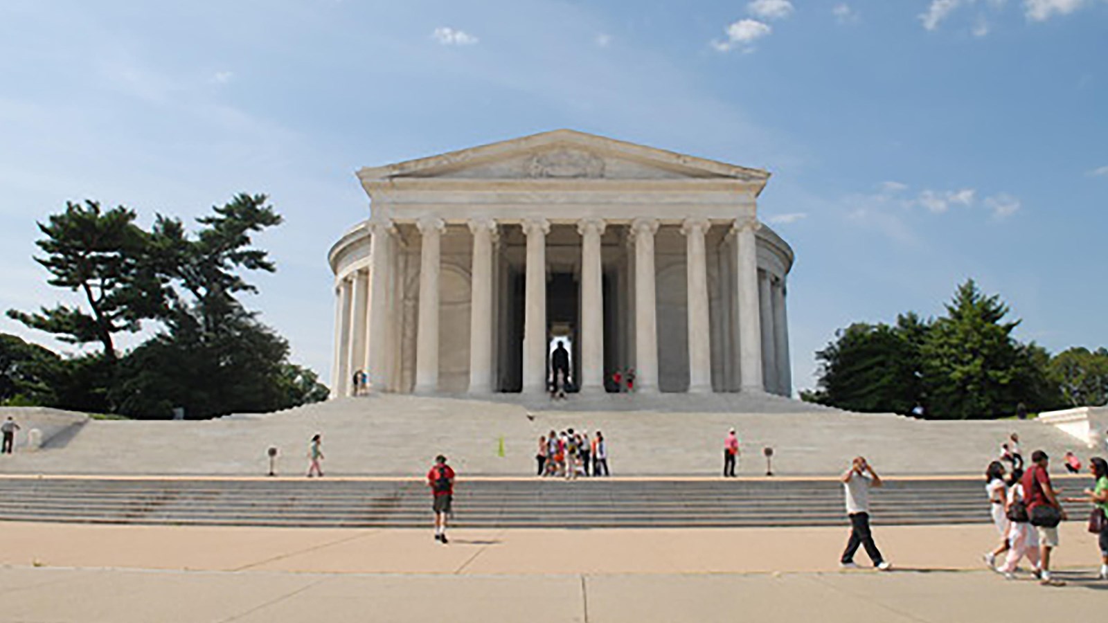 Large white stone structure