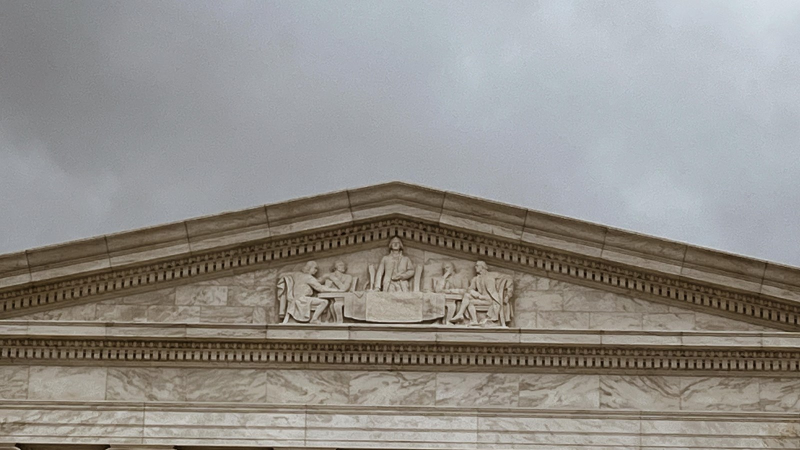 Front-facing stone facade