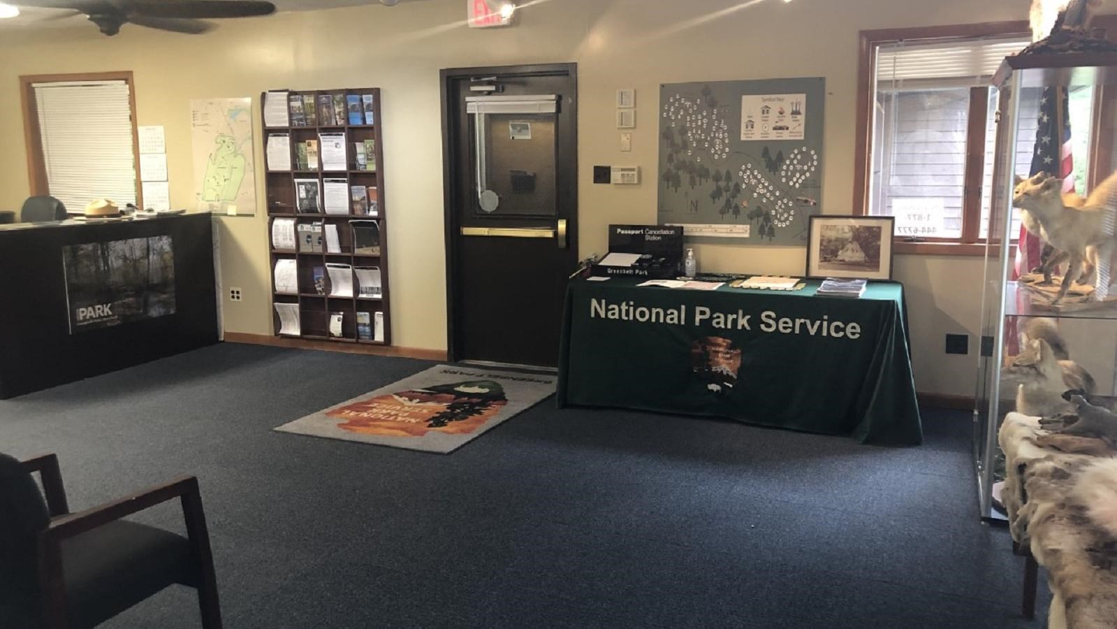 ranger station located near the campground in the forest of Greenbelt Park
