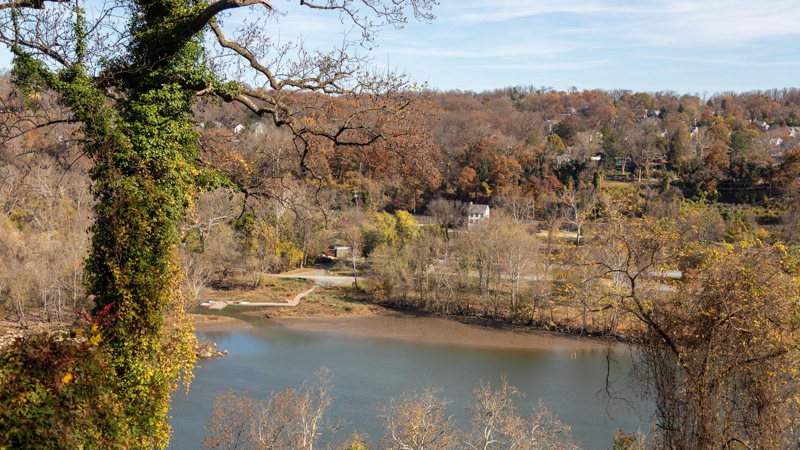 An overlook of a river 