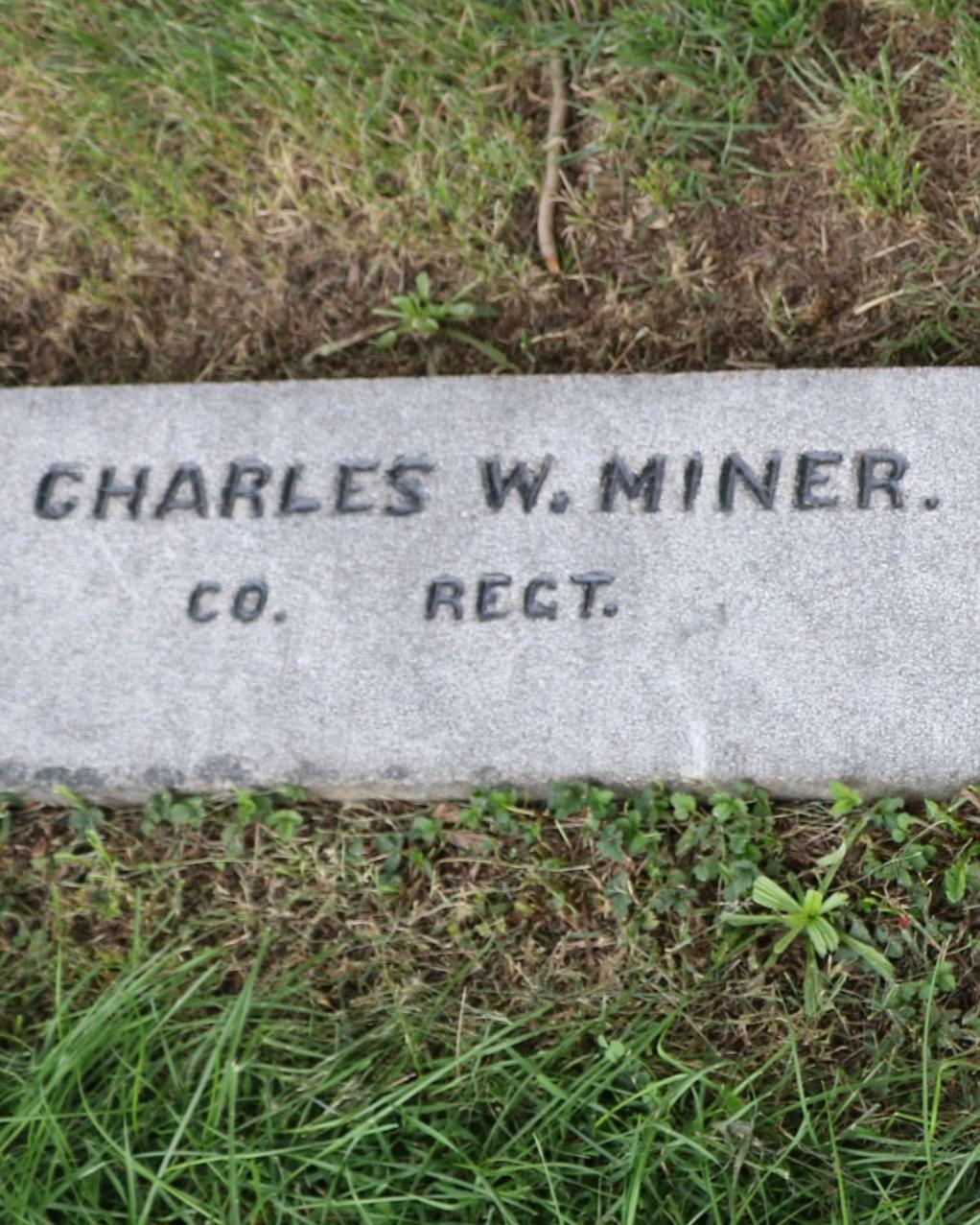 Gravestone of Charles William Miner in Gettysburg National Cemetery