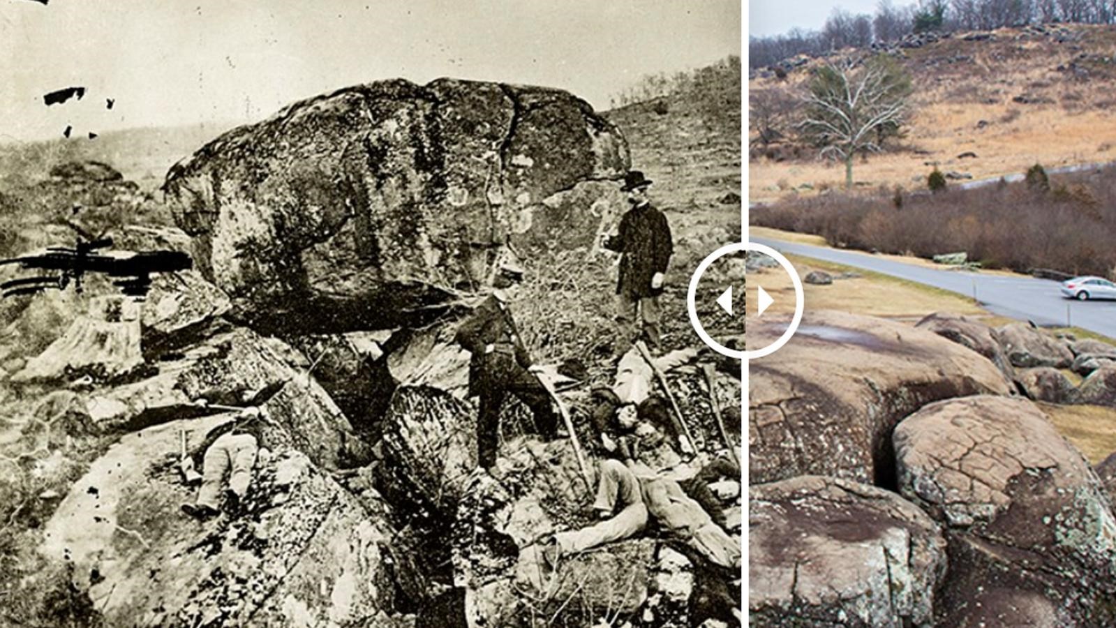 Devil's Den & Little Round Top: Then & Now