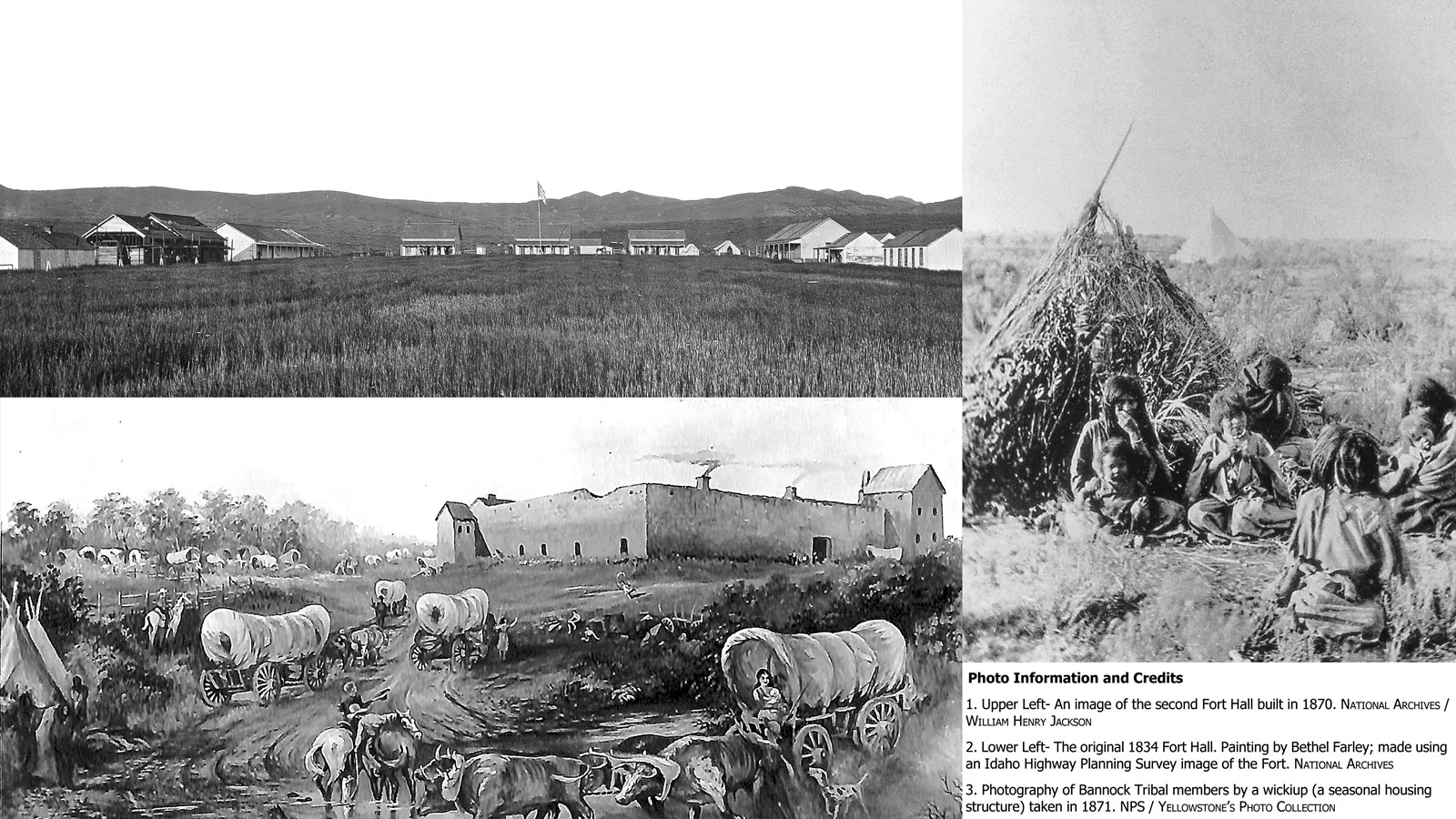 Composite image of multiple historic landscape photos.