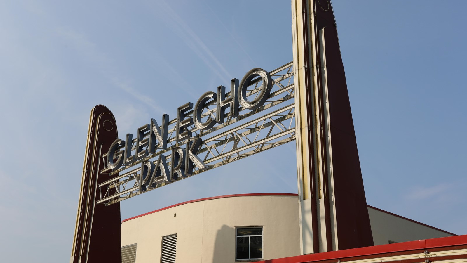 A neon sign reading 
