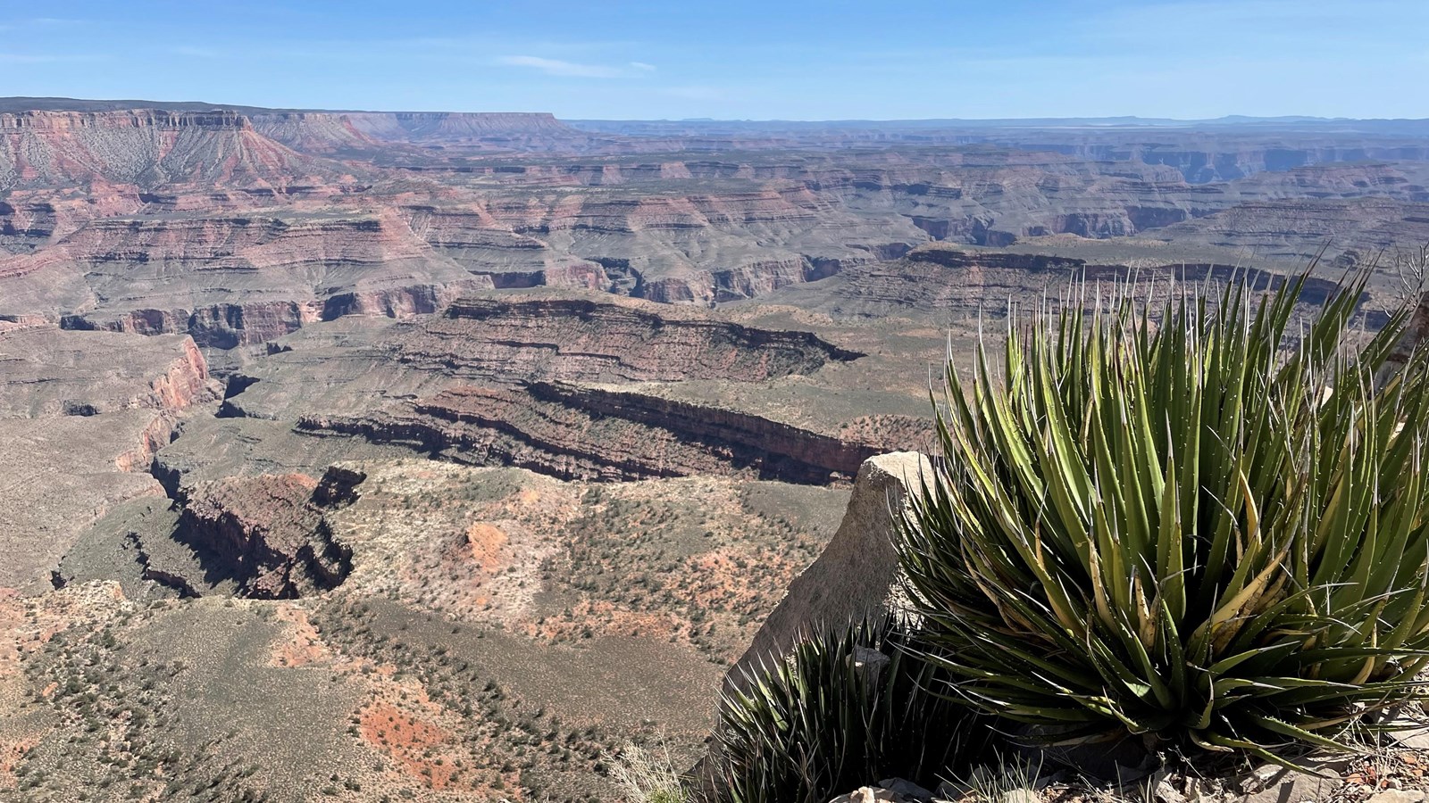 View of the Grand Canyon landscape from Twin Point. Many side canyons drain into the Colorado River.