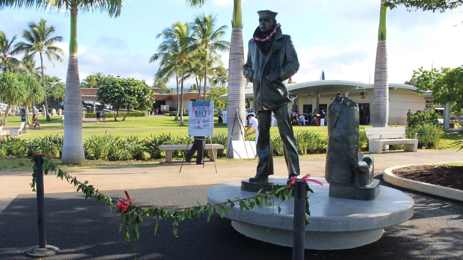 Lone Sailor Statue Dedication Day