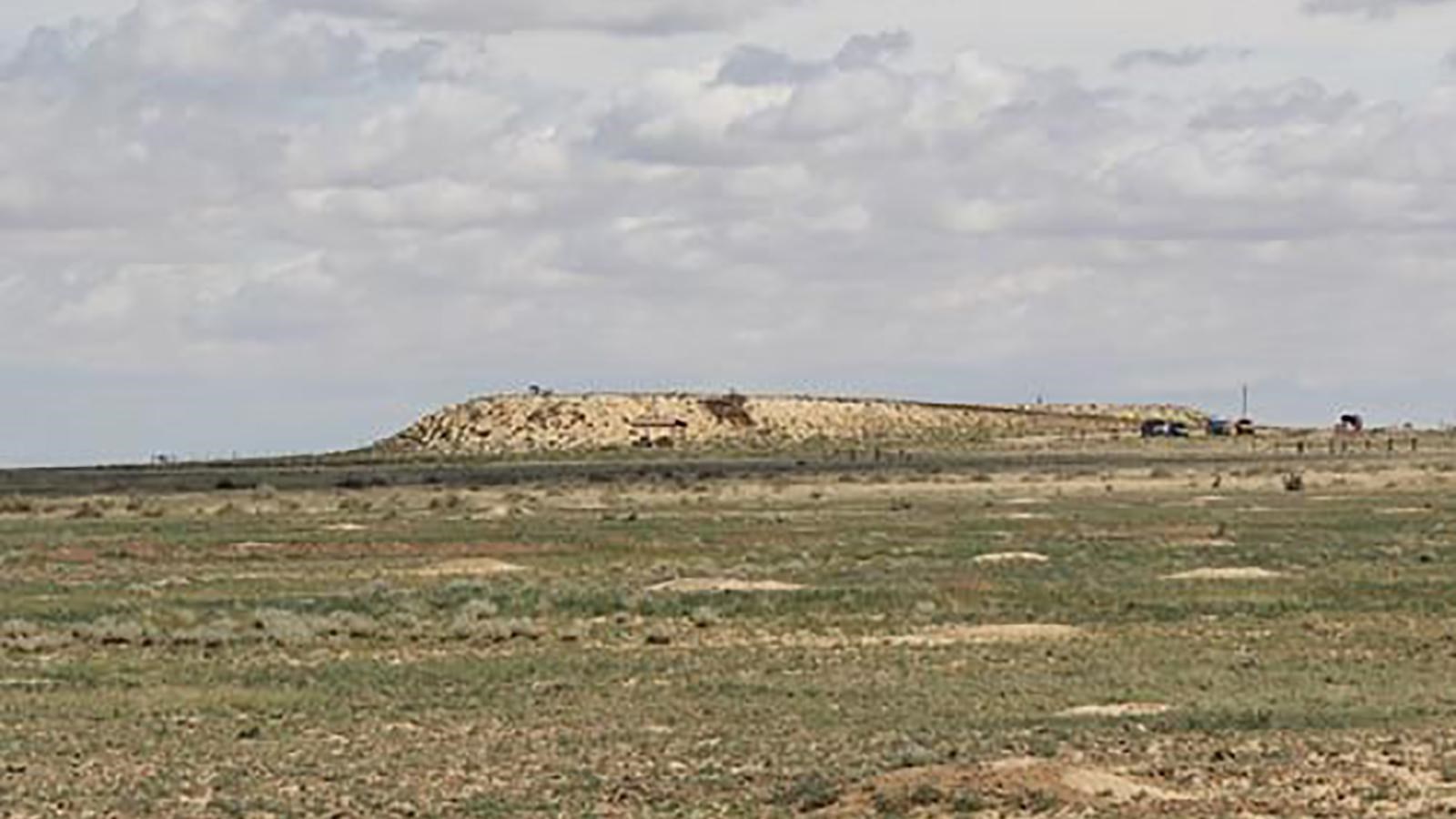 Looking out over a high desert plain. 